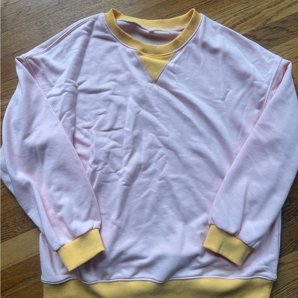 Pink and Yellow Sweatshirt